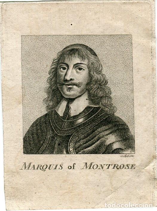 Arte: James Graham, marqu&eacute;s de Montrose - Grabado original seg&uacute;n Van Dyck
