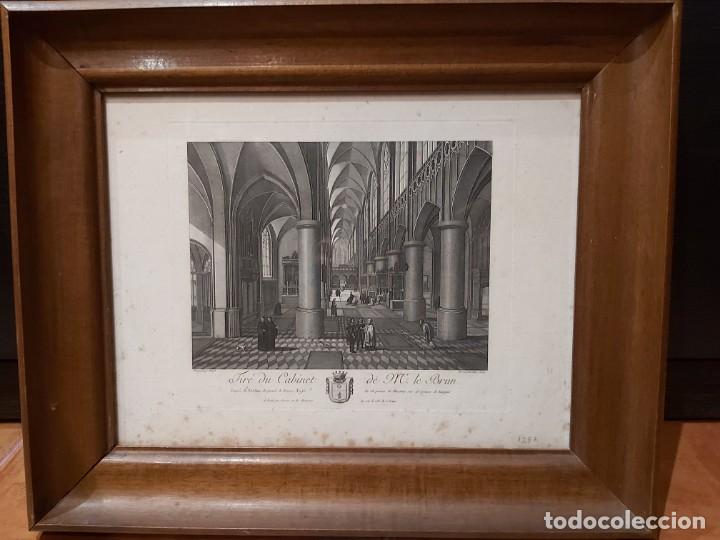 Arte: Grabado antiguo enmarcado - Foto 1
