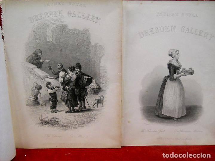 Arte: Lote 2 grabados caratulas de los dos volumenes Royal Dresden Gallery Payne&acute;s 1850
