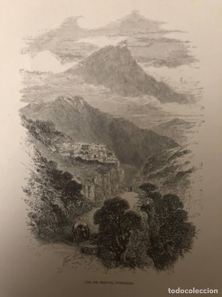 Arte: Grabado de Col de Pertus,Pirineos. - Foto 2