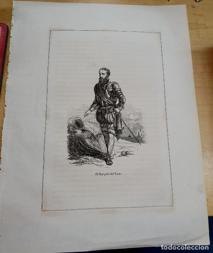 Art: GRABADO DE EL MARQU&Eacute;S DEL VASTO 27X20 CM.