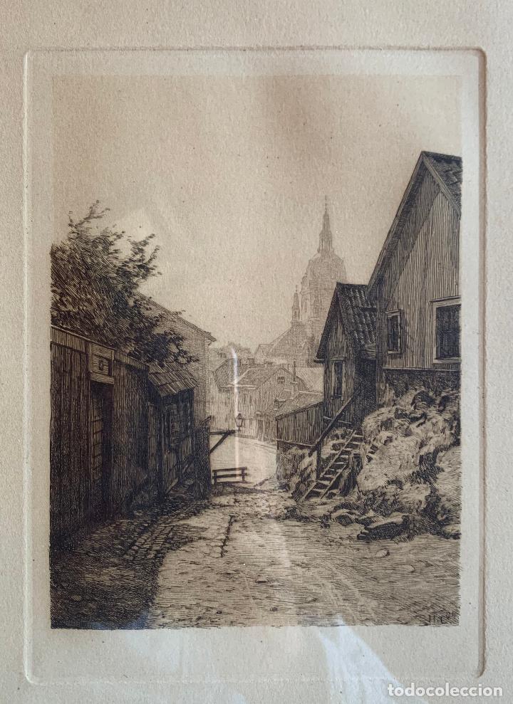 Arte: GRABADO DE EPOCA , CON MARCA . A IDENTIFICAR . - Foto 2