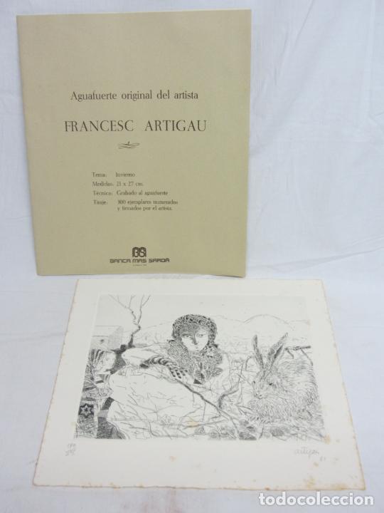 Arte: Aguafuerte de Francesc Artigau - Foto 2