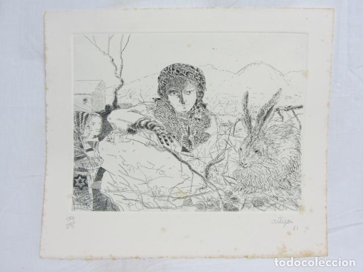 Arte: Aguafuerte de Francesc Artigau - Foto 1