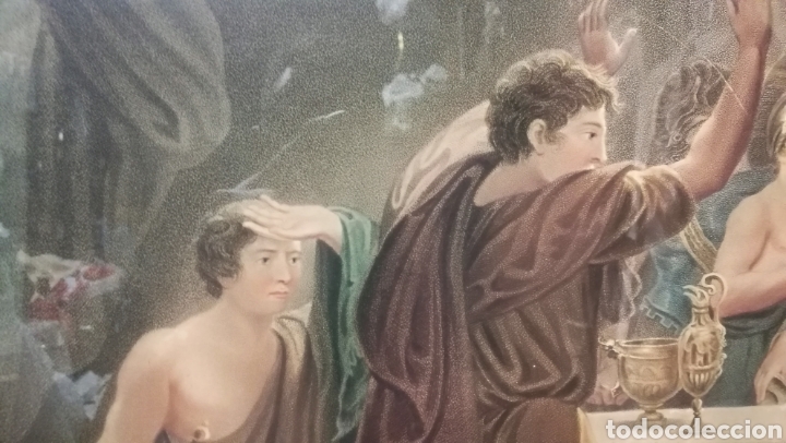 Arte: ANTIGUO MARCO CON GRABADO A COLOR - Foto 4