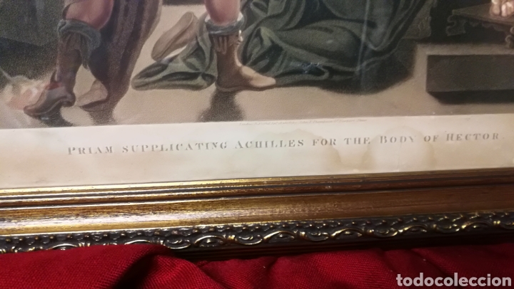 Arte: ANTIGUO MARCO CON GRABADO A COLOR - Foto 8