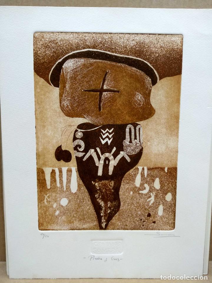 Art: PIEDRA Y CRUZ 24/50 grabado de Somera