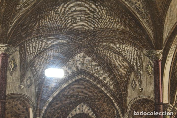 Arte: grabado interior con marco de madera - Foto 3