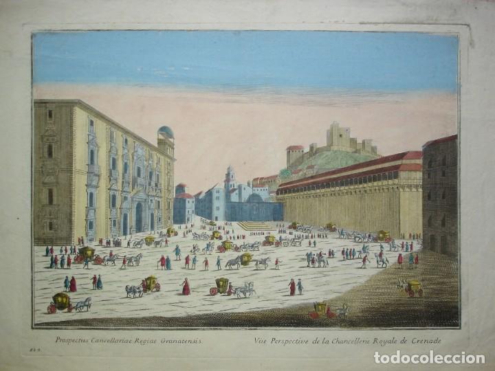 Arte: Vista de Granada del siglo XVIIII - Foto 1