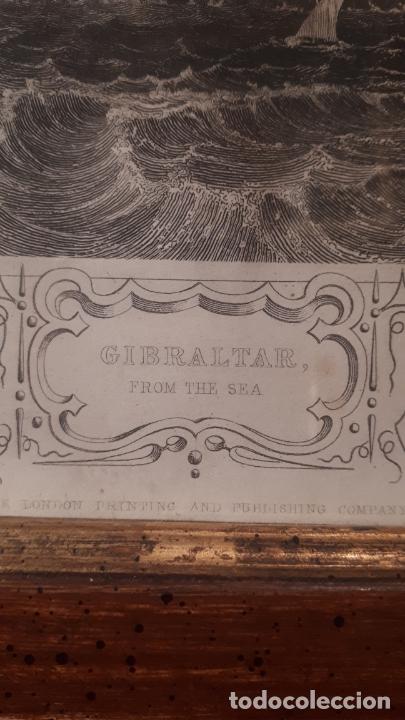 Arte: GIBRALTAR. GRABADO INGLES S. XIX. - Foto 3