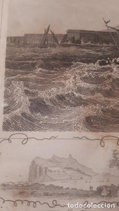 Arte: GIBRALTAR. GRABADO INGLES S. XIX. - Foto 6
