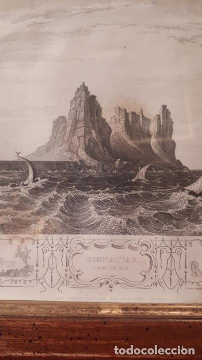 Arte: GIBRALTAR. GRABADO INGLES S. XIX. - Foto 7