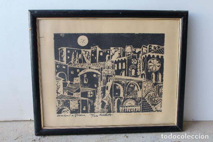 Art: Impresionante grabado girona,firmado y numerado, 130/200 a&ntilde;o 72