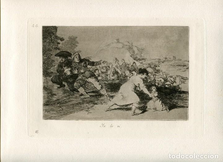Arte: Yo lo vi - Aguafuerte de Goya - Desastres de la Guerra, 1&ordf; edici&oacute;n 1863
