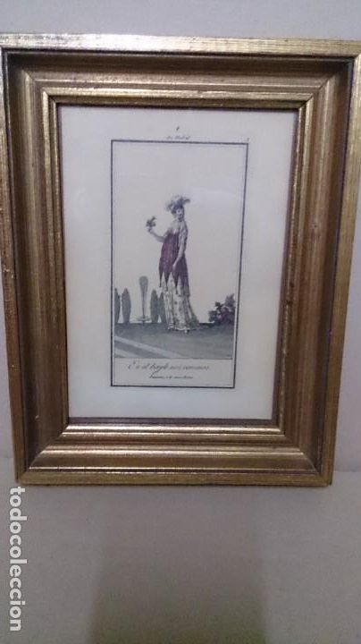 Arte: GRABADO ANTIGUO ENMARCADO - Foto 1