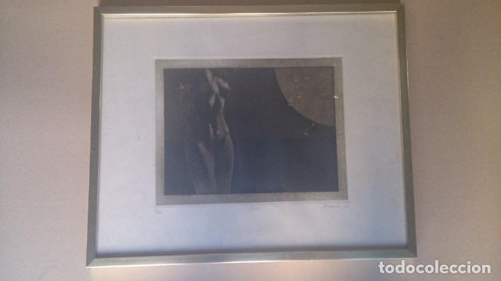 Art: BONITO GRABADO DEL ARGENTINO ( JUSTO BARBOZA. ) enmarcado