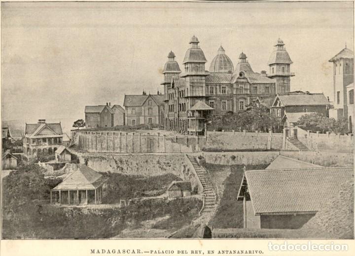 Arte: 1894 - Madagascar - Palacio del rey en Antananario - La Ilustraci&oacute;n Espa&ntilde;ola