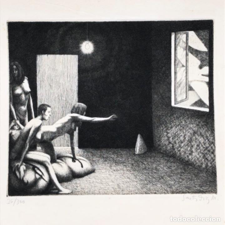 Art: Santos D&iacute;az Mart&iacute;n, Grabado 36/300, 50x38cm. A&ntilde;o 1974.