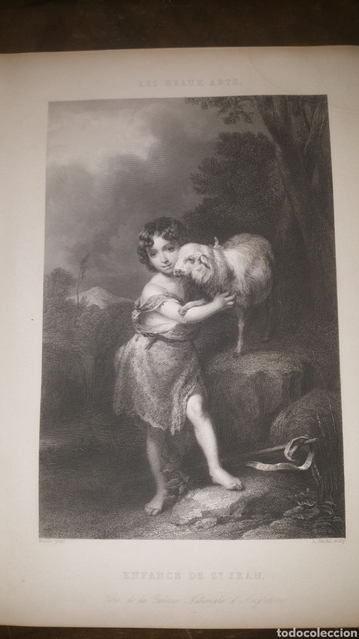 Arte: Grabado LES BEAUX ARTS - Foto 1