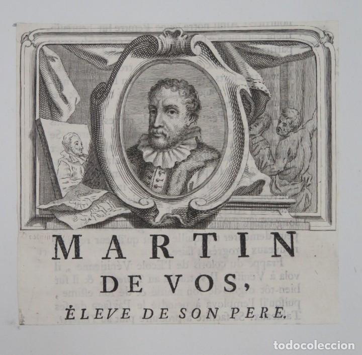 Arte: GRABADO. RETRATO MARTIN DE VOS - Foto 1