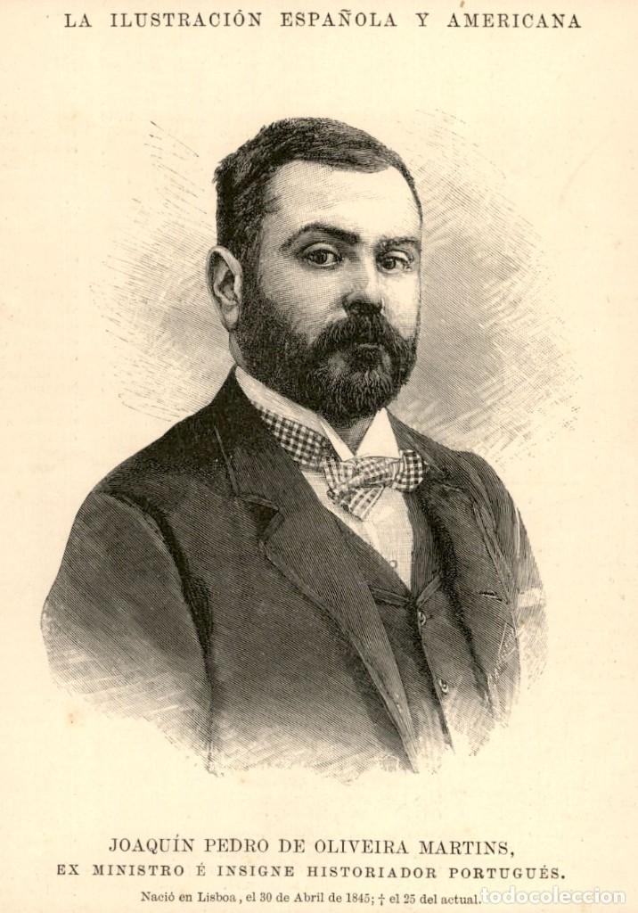 Art: 1894 - Joaquin Pedro de Oliveira Martins - Ex ministro de Portugal - La Ilustraci&oacute;n Espa&ntilde;ola