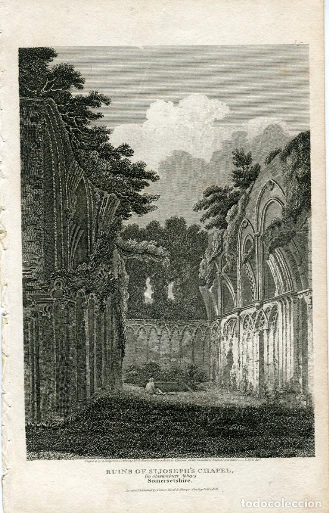 Arte: Ruins of St. Joseph's Chapel publicado en 1807 por Vernor Hood.