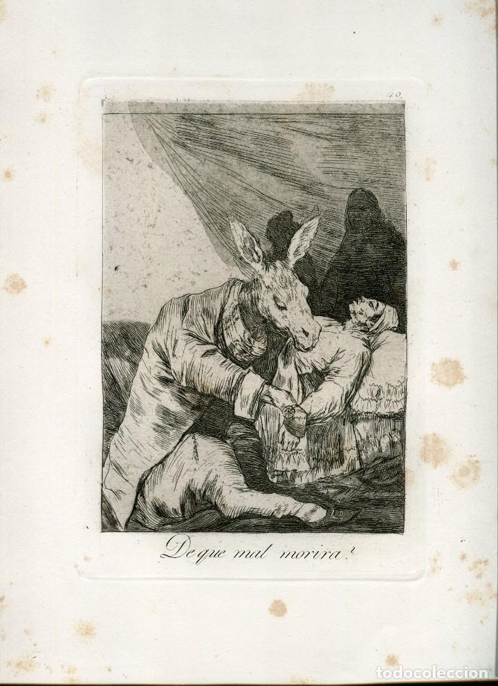 Art: De que mal morir&aacute;, grabado n&ordm; 40 original de Goya 5&ordf; edici&oacute;n (1881-1886)