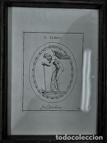 Arte: Il Tempo, Grabado enmarcado. - Foto 2