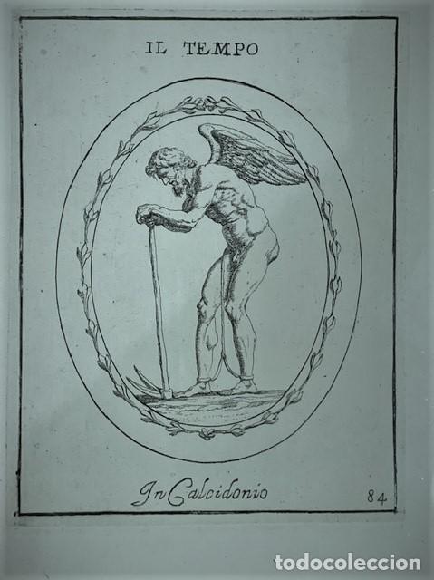 Arte: Il Tempo, Grabado enmarcado. - Foto 3
