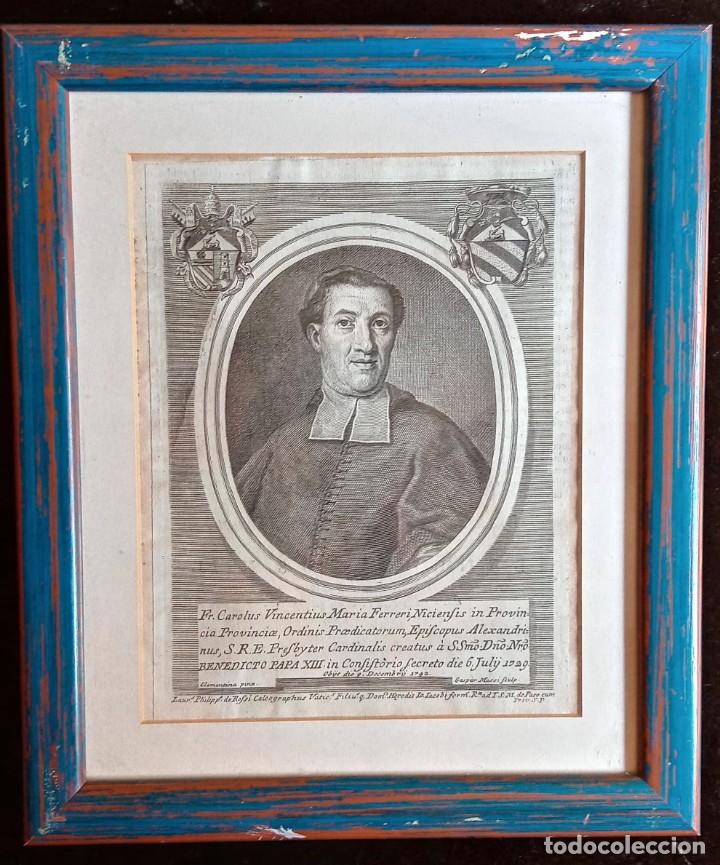 GRABADO VICENTE FERRER 1742 (Arte - Grabados - Antiguos hasta el siglo XVIII)