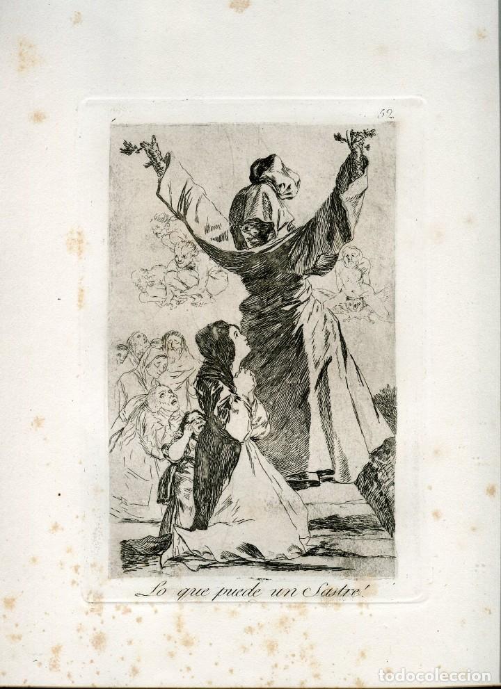 Art: Lo que puede un sastre, grabado n&ordm; 52 original de Goya 5&ordf; edici&oacute;n (1881-1886).