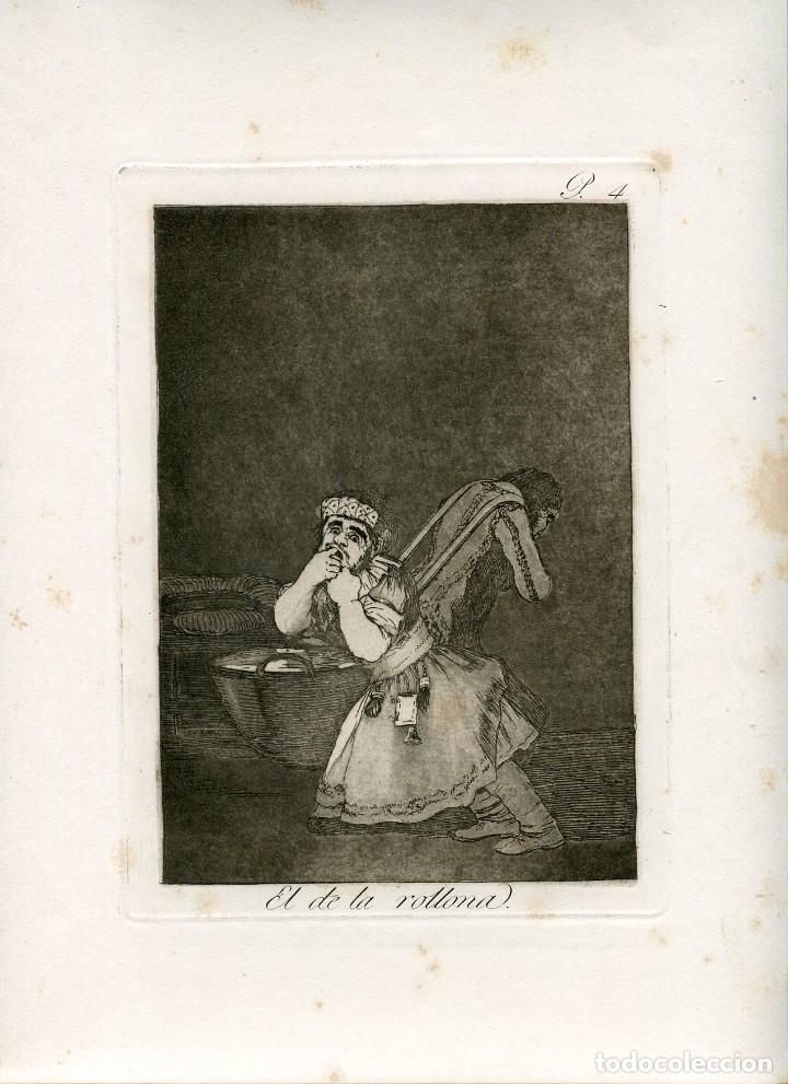 Art: El de la rollona, grabado n&ordm; 4 original de Goya 5&ordf; edici&oacute;n (1881-1886).