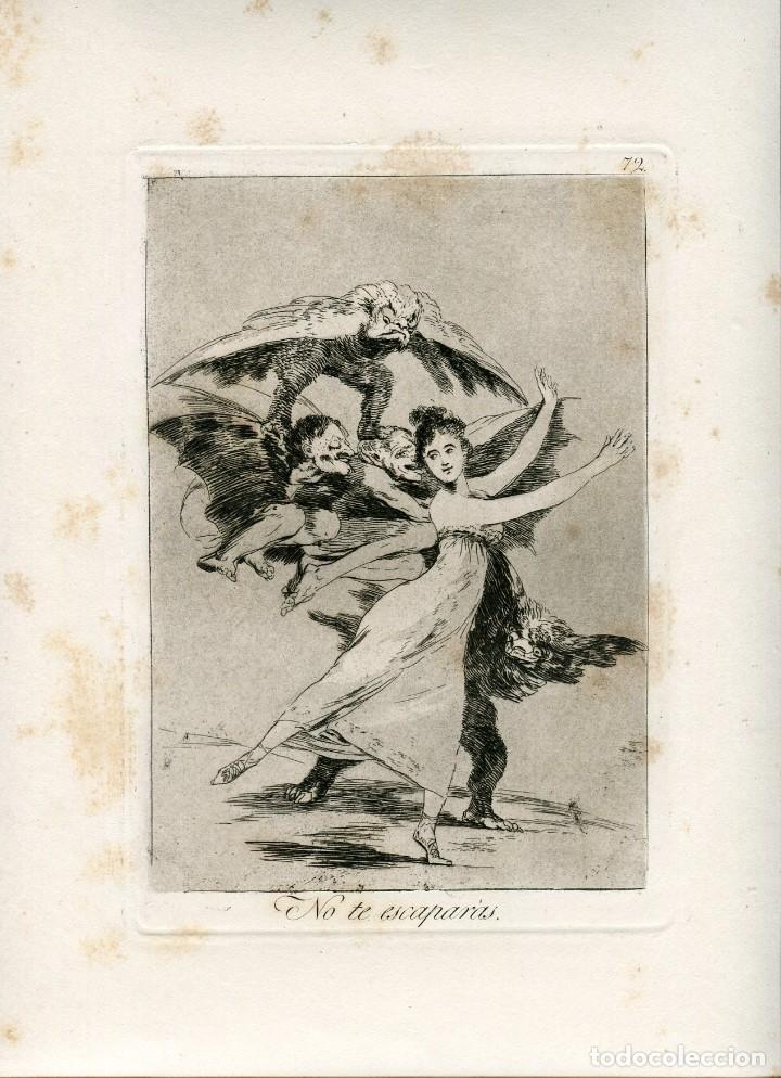 Art: No te escapar&aacute;s, grabado n&ordm; 72 original de Goya 5&ordf; edici&oacute;n (1881-1886).