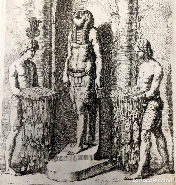 Arte: GRABADO DIOS EGIPCIO OSIRIS. SANDRART DEL. COLLIN SCULP. 1676 - Foto 2