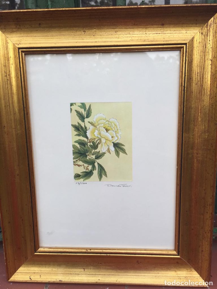 Arte: PRECIOSO GRABADO DE FLOR - Foto 1