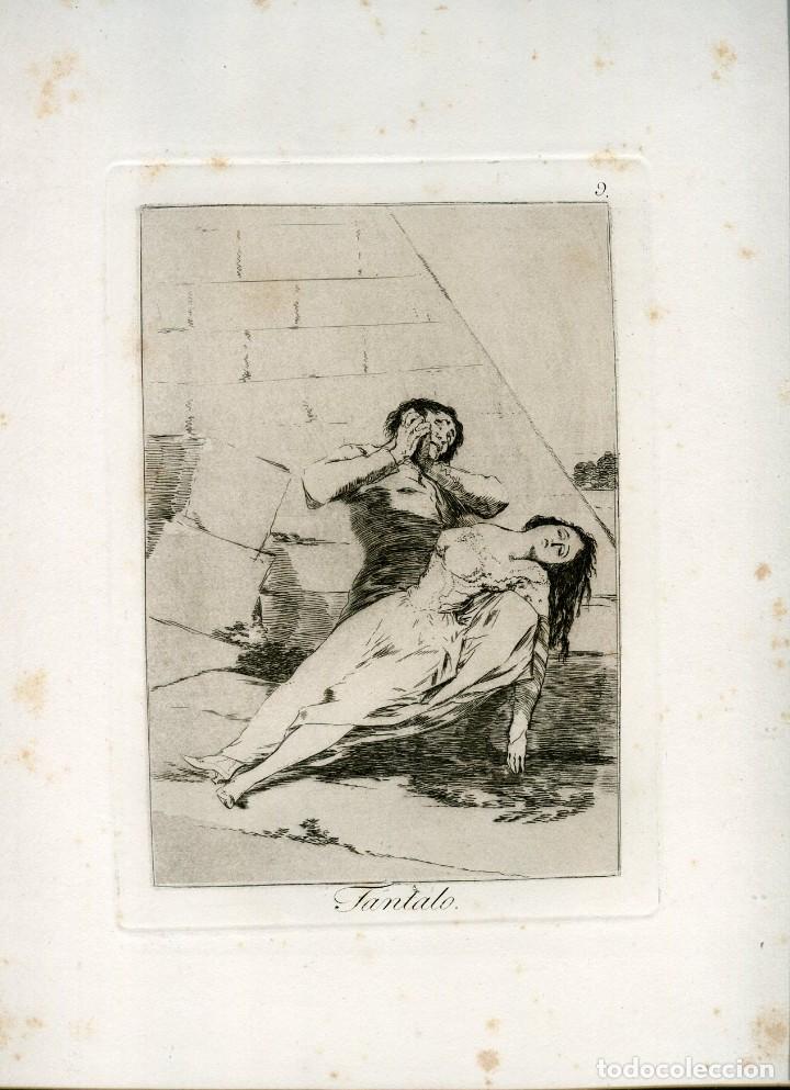 Art: Tantalo, grabado n&ordm; 9 original de Goya 5&ordf; edici&oacute;n (1881-1886).
