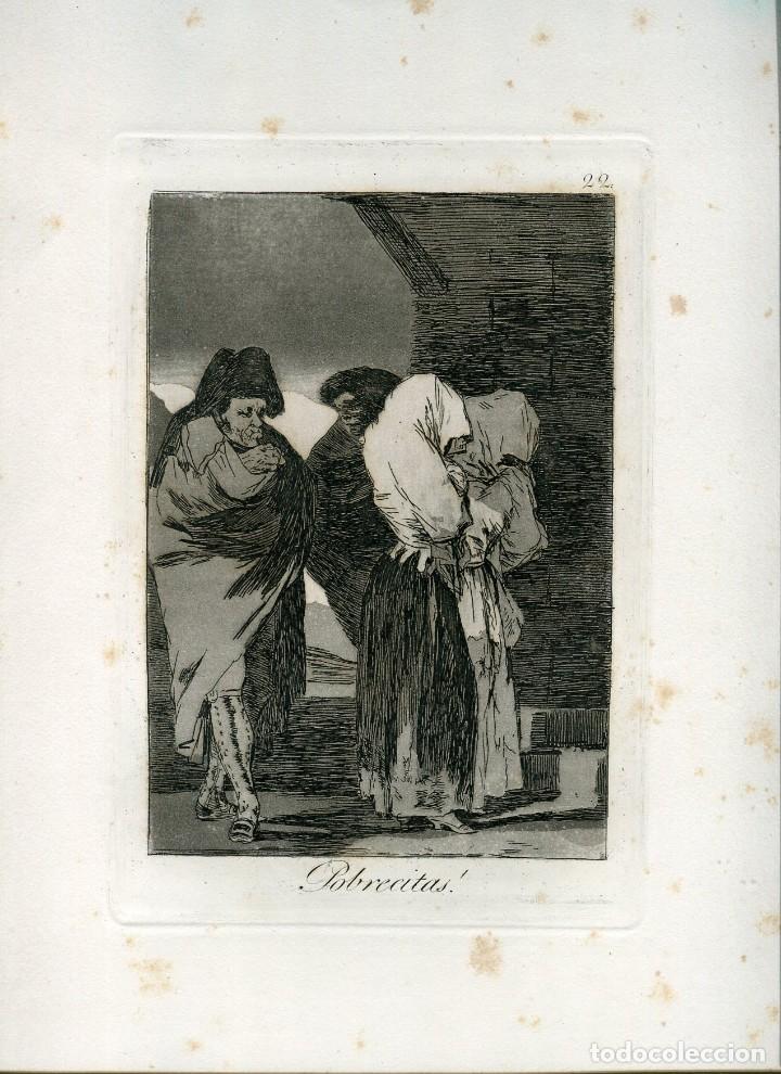 Arte: Pobrecitas, grabado n&ordm; 22 original de Goya 5&ordf; edici&oacute;n (1881-1886).