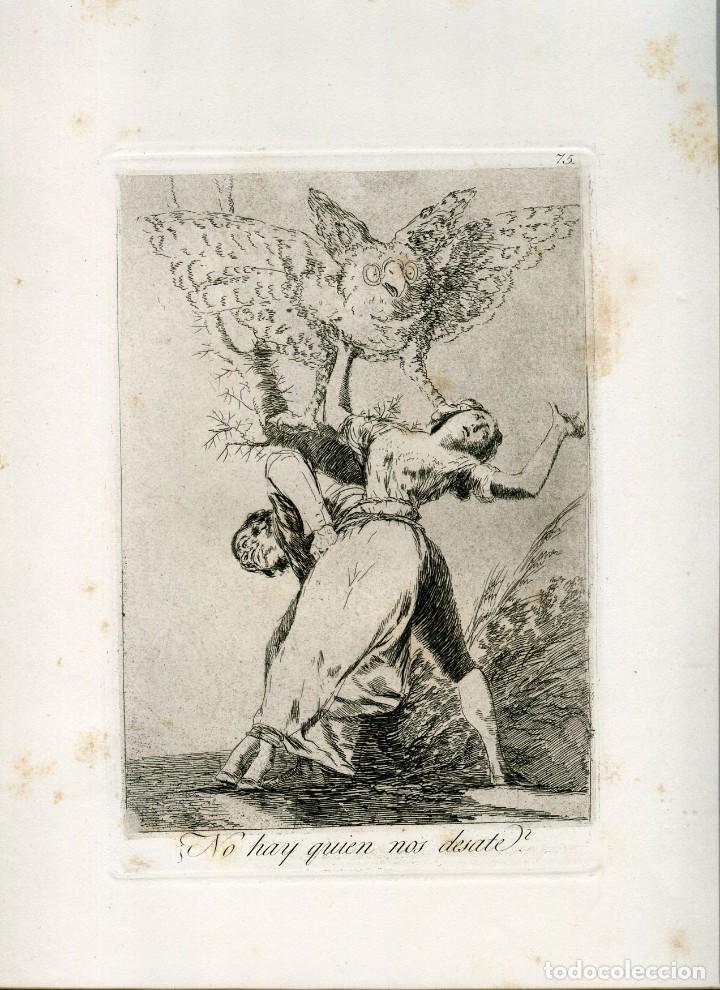 Arte: No hay quien nos desate, grabado n&ordm; 75 original de Goya 5&ordf; edici&oacute;n (1881-1886).