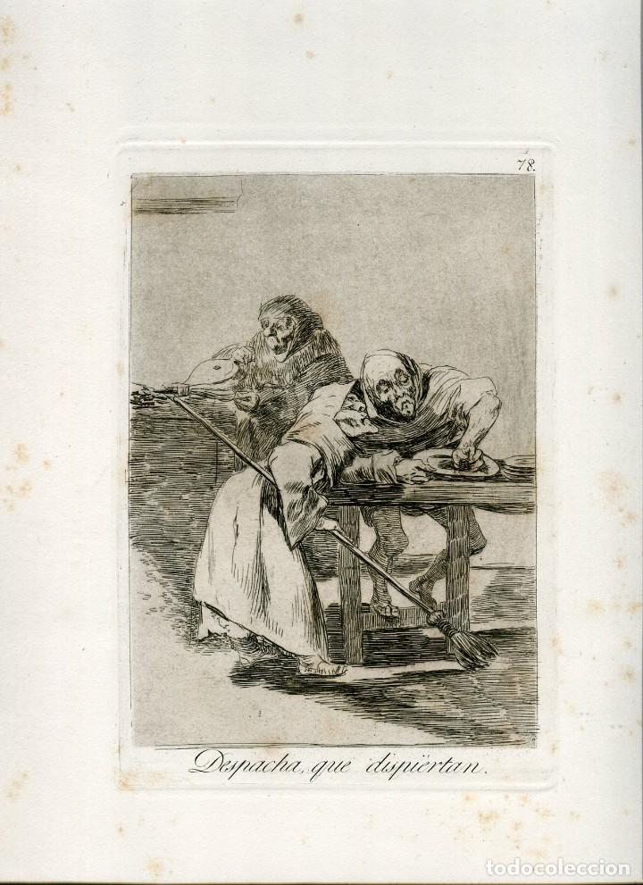 Arte: Despacha que dispiertan, grabado n&ordm; 78 original de Goya 5&ordf; edici&oacute;n (1881-1886).