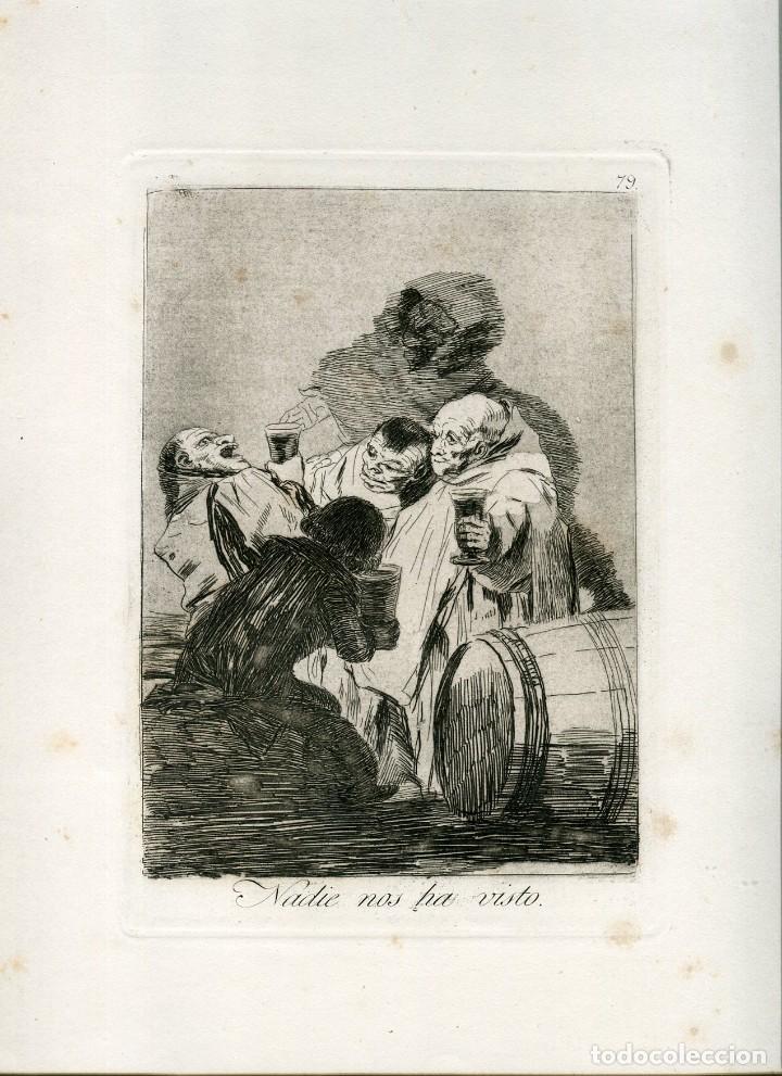 Arte: Nadie nos ha visto, grabado n&ordm; 79 original de Goya 5&ordf; edici&oacute;n (1881-1886).