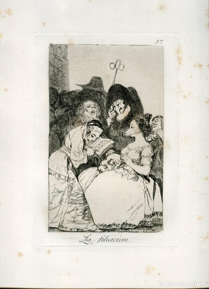 Arte: La filiaci&oacute;n, grabado n&ordm; 57 original de Goya 5&ordf; edici&oacute;n (1881-1886).