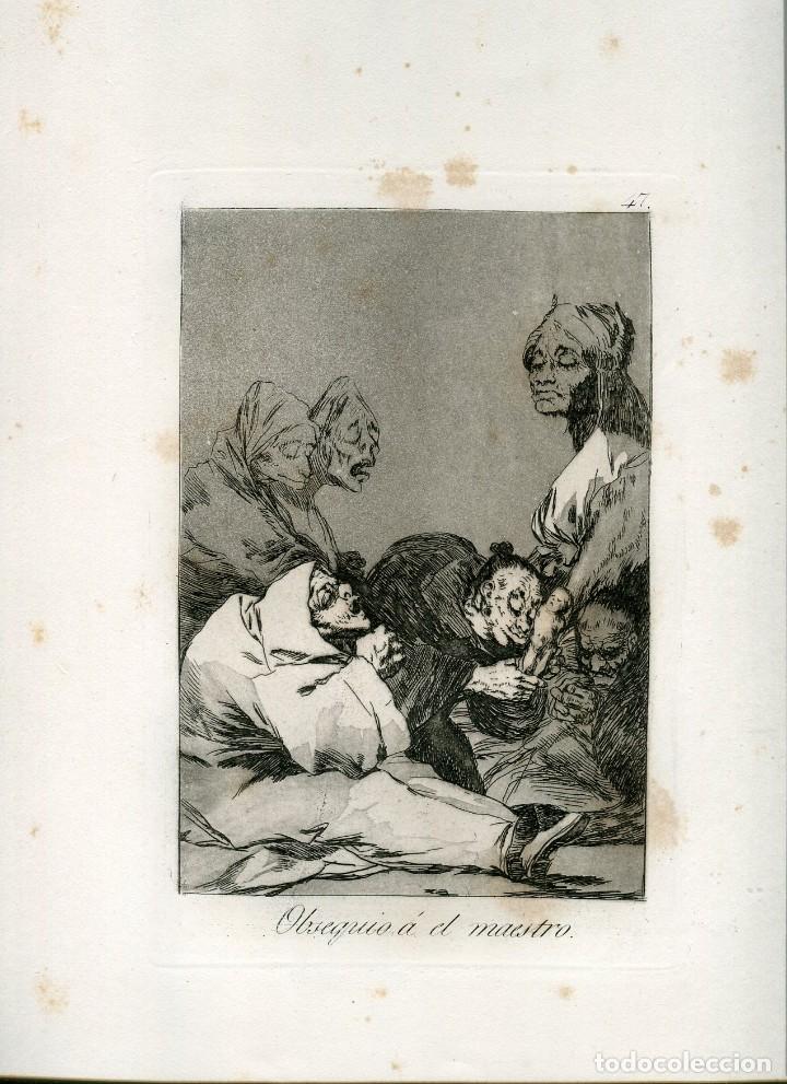 Arte: Obsequio al maestro, grabado n&ordm; 47 original de Goya 5&ordf; edici&oacute;n (1881-1886).