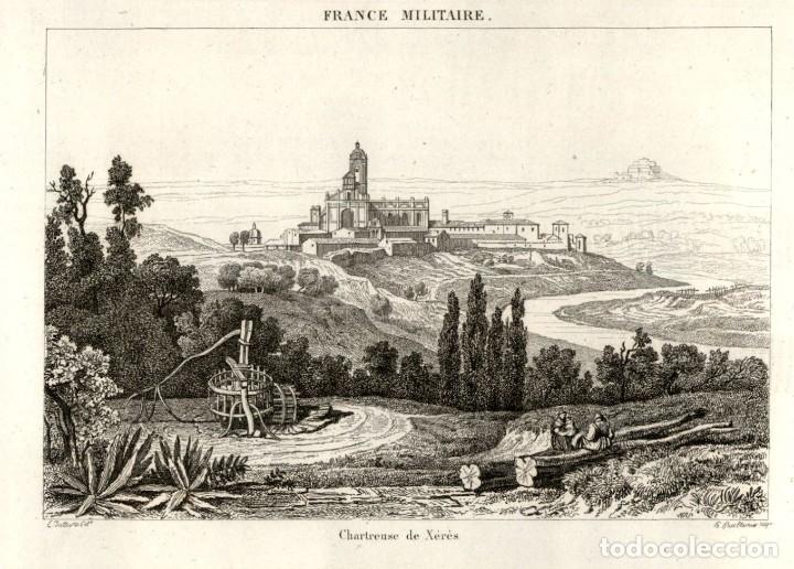 Art: 1838 - Original - Monasterio de Jerez de la Frontera - Cadiz - France Militarire
