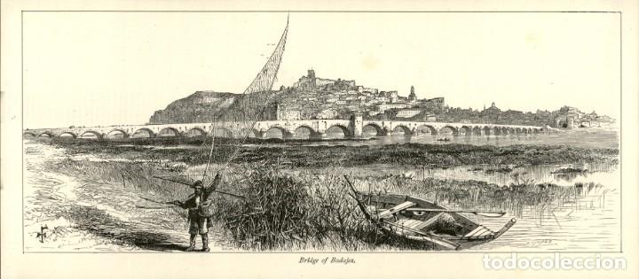 Kunst: 1870 - Original - Puente de Badajoz - Picturesque Europe - Sin montar