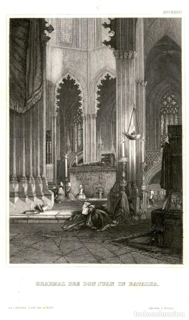 Kunst: 1850 - Original - Catedral de San Juan - Batalha - Portugal - Meyer&acute;s Universum - Sin montar