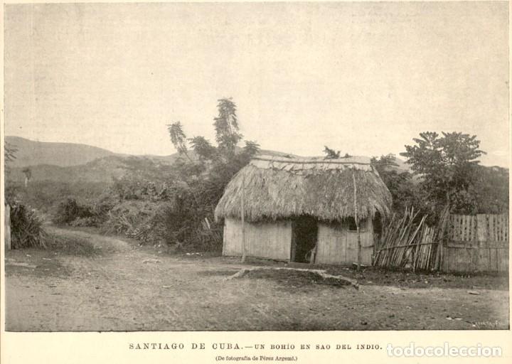 Art: 1896 - Santiago de Cuba - Un bohio en Sao del indio - La Ilustraci&oacute;n Espa&ntilde;ola y Americana