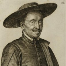 Arte: OTTAVIO LEONI (GRABADOR Y PINTOR, 1578-1630) RETRATO DE MENICUCCIUS CELEBERRIMUS CON FECHA 1625. Lote 217854803