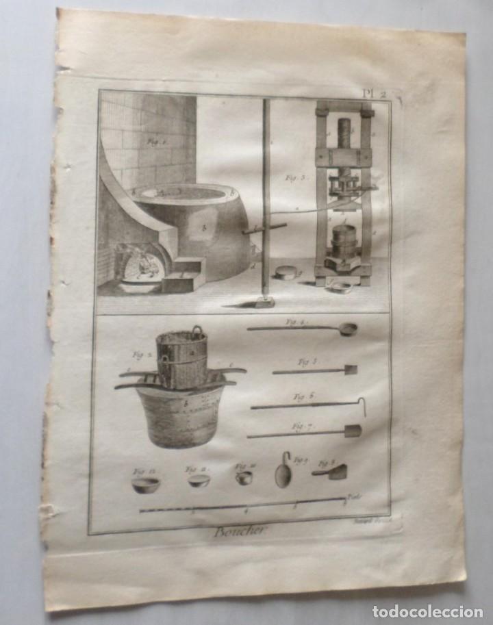 Arte: Carnicero - Boucher- DIDEROT A&ntilde;o de 1751. - Foto 1