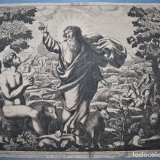Arte: DIEU CREA LHOMME..... LOUIS DAVID (1667-1718) GÉNESIS ARCA DE NOEL.. Lote 218679200