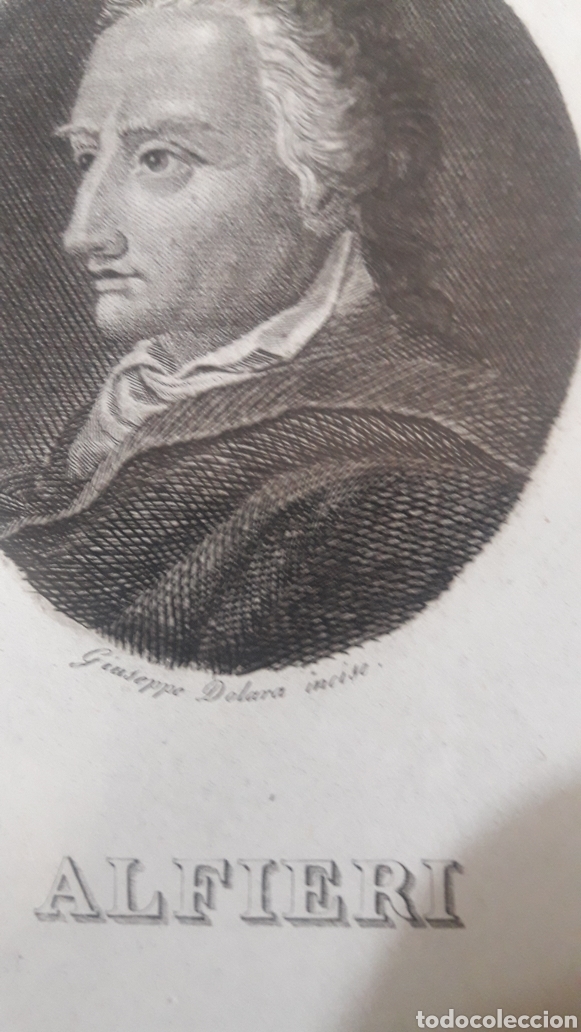 Arte: Antiguo grabado, Alfieri - Foto 2